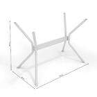 Base Para Tampo De Mesa Loire Cromada 80x105cm M031cr Kappesb