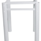 Base Quadrada Para Mesa Jantar 04 Lugares Vidro Pedra Madeira