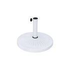 Base Redonda De Resina Ntk Para Ombrelones Branco