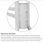 Base Retangular Para Mesa Vidro Pedra Madeira Gab01 Branco