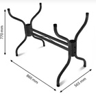 Base Retangular Para Mesa Vidro Pedra Madeira Gab01 Texturiza