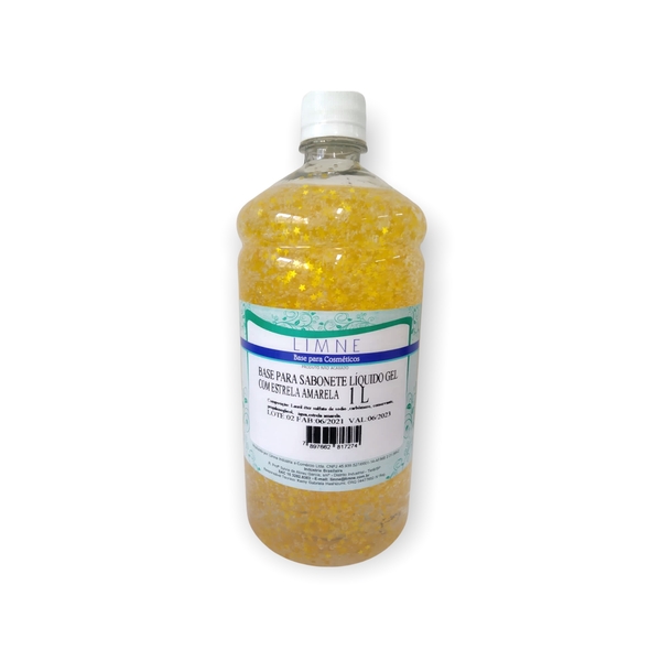 Base Sabonete Liquido Gel C/ Estrela Amarelo 1l Limne