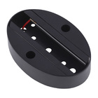 Base Sobrepor Para Spot Trilho Preto 9cm Embu Led