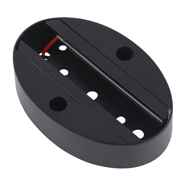 Base Sobrepor Para Spot Trilho Preto 9cm Embu Led