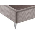 Base Sommier Camurça Bege Casal (138x188x30) - Revestida Em C