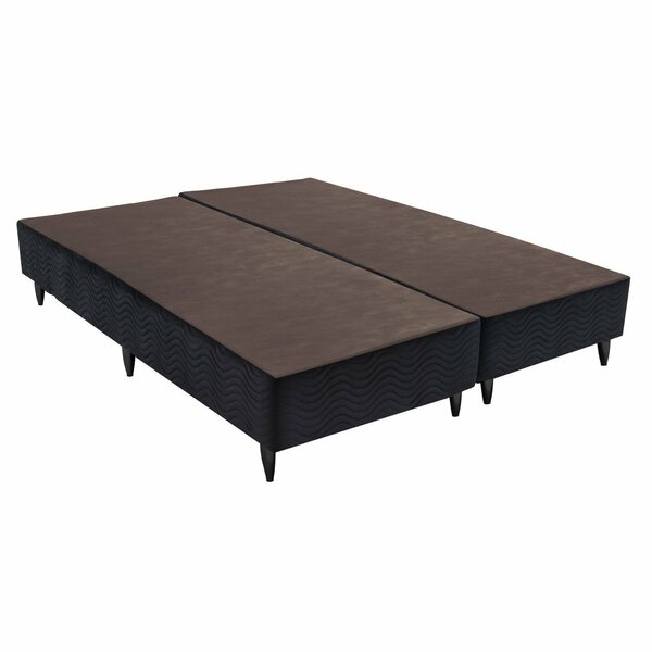 Base Sommier Camurça Queen 158x198x23cm Ortobom Preto