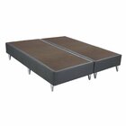 Base Sommier Camurça Super King 193x203x23cm Ortobom Cinza