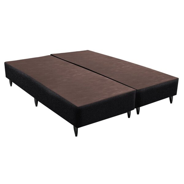 Base Sommier Linho King 186x198x30cm Ortobom Preto