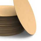 Base Sousplat Mdf 3mm Redonda 35 X 35 Cm Cru