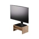 Base Suporte Para Monitor Apoio De Mesa Madeira Carvalho