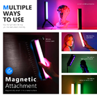 Bastão De Luz Magnético Neewer Led Rgb1 Foto/vídeo Prata