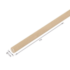 Bastão de Madeira Pinus Natural 1,0x100cm Madeiras Lega