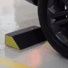 Bate Roda 9x35x16cm EVA Preto e Amarelo Fixtil 1 peça