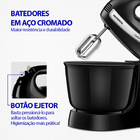Batedeira 220v 500w 4 Litros Preta Cake Mondial B-50-b