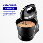 Batedeira 220v 500w 4 Litros Preta Cake Mondial B-50-b