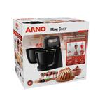 Batedeira 400w 4 Velocidades 2 Tigelas Mini Chef Hm11 Arno Pr