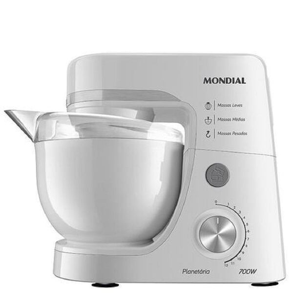 Batedeira  Planetária Mondial  Branca  Bp-03-w - 127 Volts