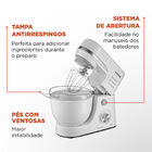 Batedeira  Planetária Mondial  Branca  Bp-03-w - 127 Volts