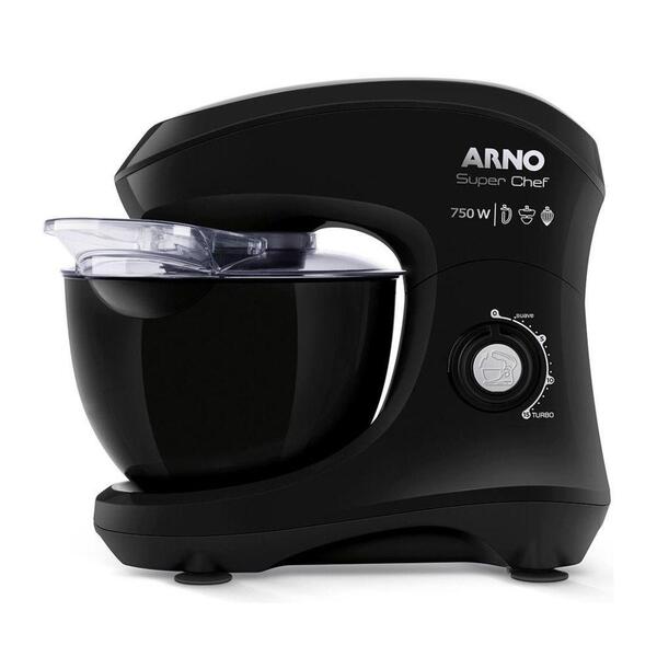 Batedeira Arno Planetária Superchef 750w Preto 127v