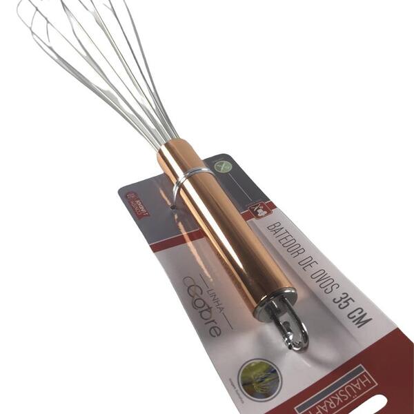 Batedeira Batedor De Claras De Ovos Manual De Metal 35 Cm