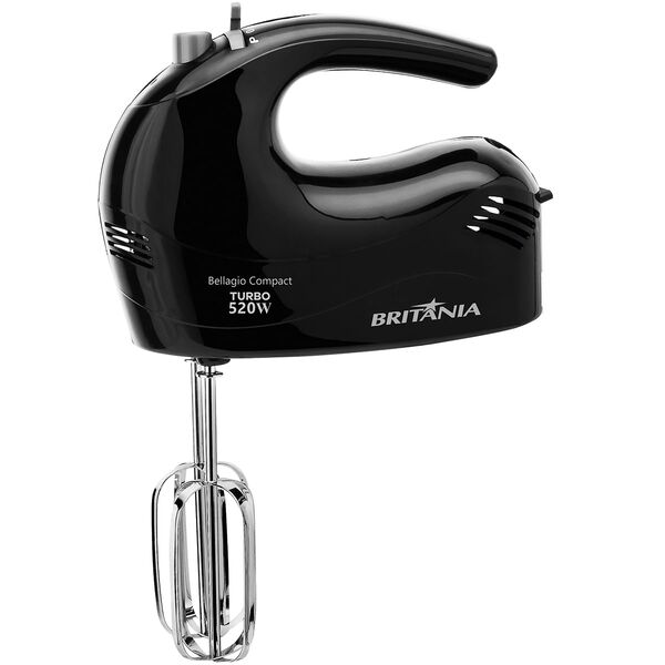 Batedeira Britania Bellagio Compact 350w, 4 Vel, Preta 220v