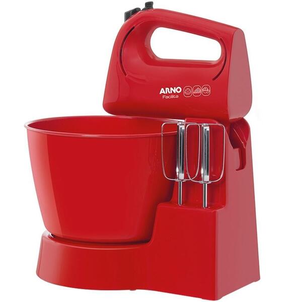 Batedeira Facilita Arno 250w 3 Velocidades 4l Vermelha 220v