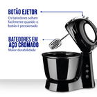 Batedeira Mondial 400w B-44 B - 1065-02  Preto  220 Volts