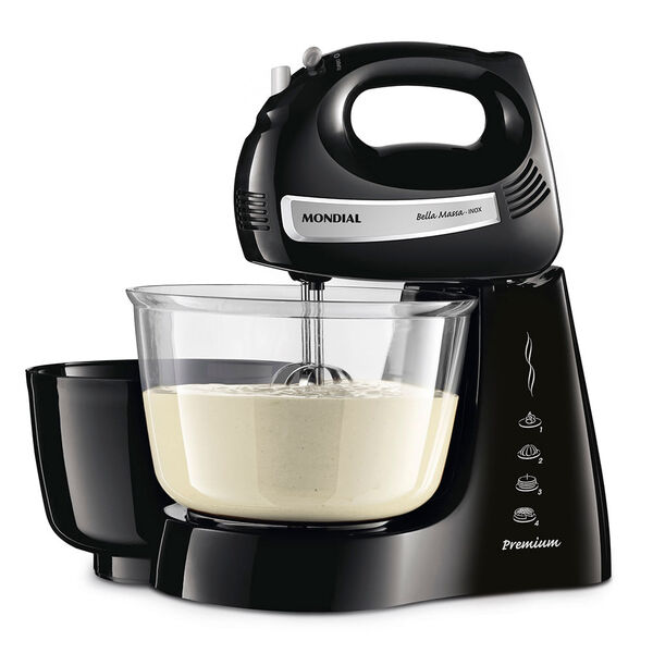 Batedeira Mondial Bella Massa B-23 Np Batedeira-127v-preto/in