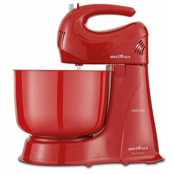 Batedeira Pérola Maxx Britânia Vermelha 350w 220v