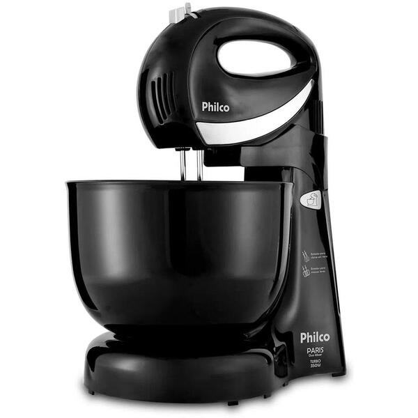 Batedeira Philco Paris Duo Mixer 2 Em 1 Turbo Pr 4l 350w Preto