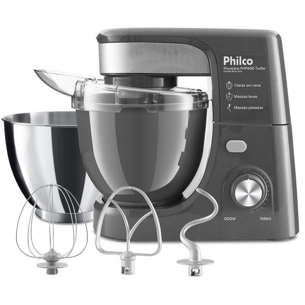 Batedeira Philco Planetária Php500t Bowl Inox Turbo 220v