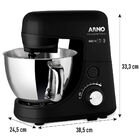 Batedeira Planetária Arno Sx73 4l Nova Deluxe 600w Tigela Ino