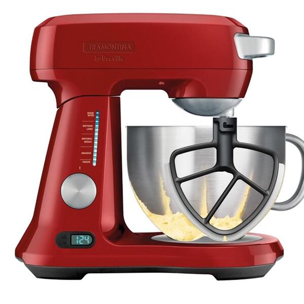 Batedeira Planetária By Breville Mix Pro Vermelha Em Al Fun T