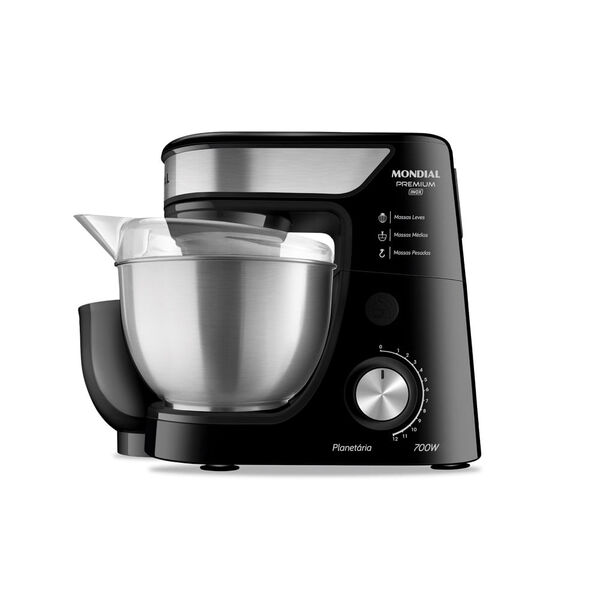 Batedeira Planetária Mondial 4 5 Litros 700w Preta Bp-02p-b-t