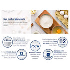 Batedeira Planetária Oster 12 Velocidades 750w Obat610