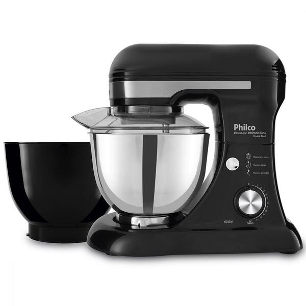 Batedeira Planetária Pbp600p Turbo Inox Double Bowl 600w Phil