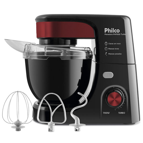 Batedeira Planetária Philco Php500 Turbo Red 700w 127v