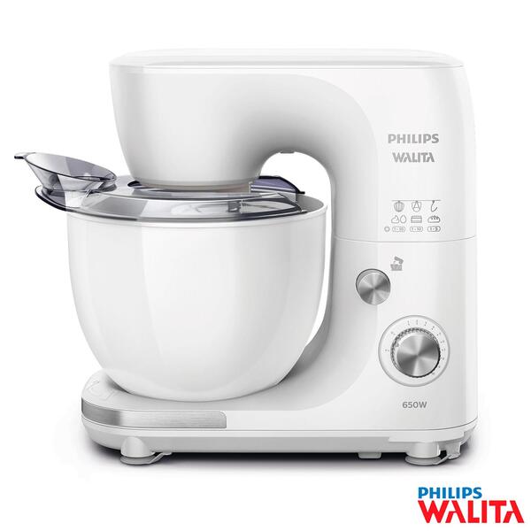 Batedeira Planetária Philips Com 10 Velocidades E 02 Batedore