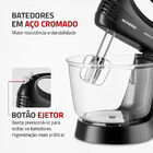Batedeira Pratica Com 2 Tigela 400w B-45-b Preta 220v