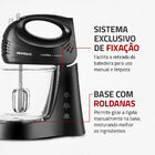 Batedeira Pratica Com 2 Tigela 400w B-45-b Preta 220v