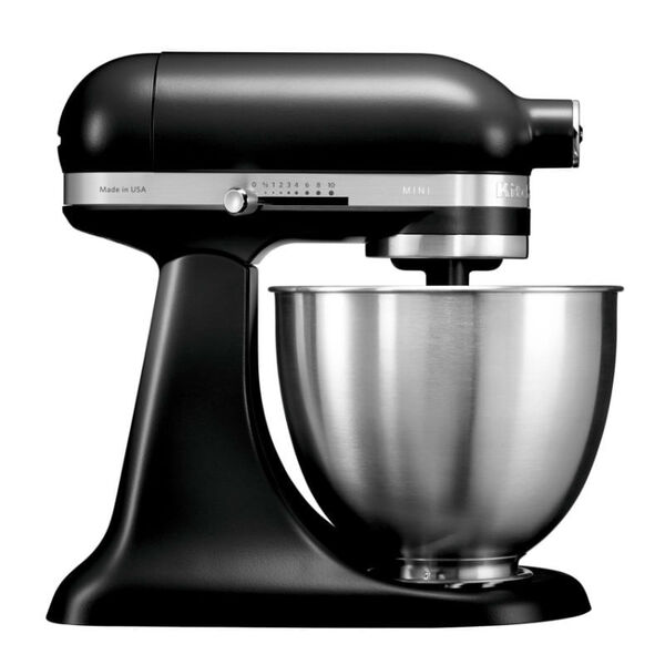 Batedeira Stand Mixer Kitchenaid Artisan Mini Black Matte - K
