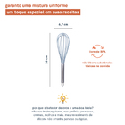 Batedor De Ovos De Silicone Azul U