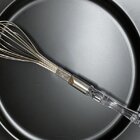 Batedor De Ovos Inox Com Cabo Plástico Transparente