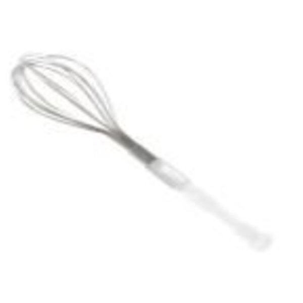 Batedor De Ovos Inox Com Cabo Plástico Transparente