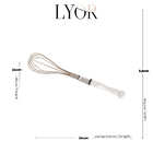 Batedor De Ovos Inox Com Cabo Plástico Transparente