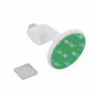 Batedor de Porta Parede ou Chão Adesivo Zamac Branco 1 peça