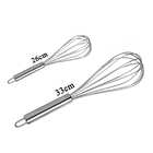 Batedor Fouet Misturador Manual Massas Ovos Clara Em Neve Bol