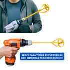Batedor Misturador De Tinta Argamassa Gesso 60x400mm Para Fur
