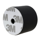 Batedor para Porta Hibrido Autoadesivo Borracha Preto