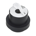 Batedor para Porta Híbrido Parafusar Aço Preto 2 Peças Inspire